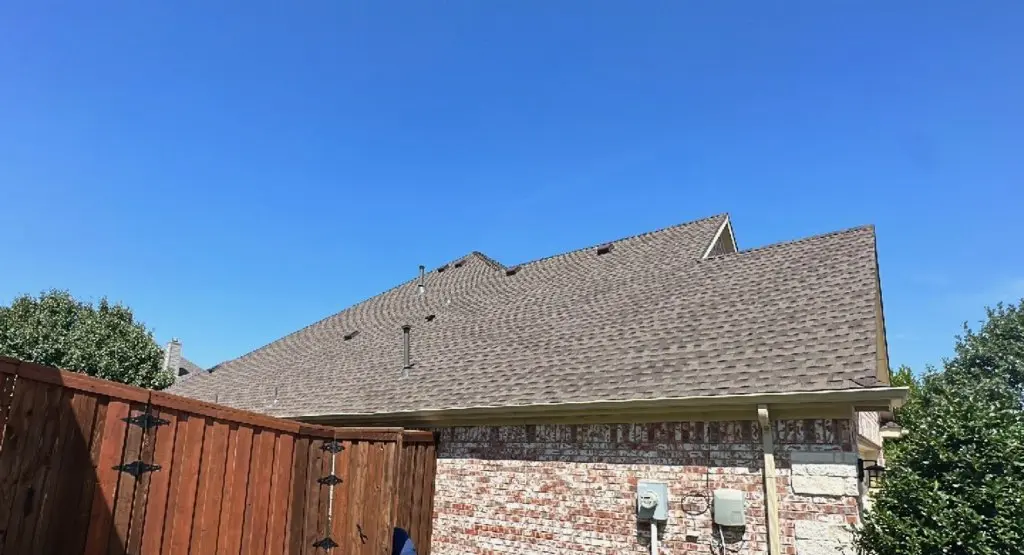 Completed roof replacement project in Danville